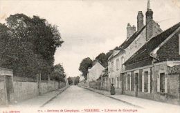 CPA - VERBERIE (60) - Aspect De L'Avenue De Compiègne En 1900 - Verberie