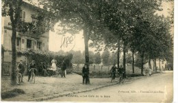 CPA 95 NOINTEL LE CAFE DE LA GARE 1916 - Nointel