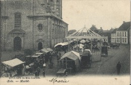 Zele.  -   Markt.   -   Zeer Mooie Kaart.  -  1900 - Zele