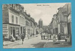 CPA Animée Rue De Paris NOYON 60 - Noyon