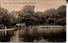 YORKS - BRADFORD - MANNINGHAM PARK - LAKE AND BOAT HOUSE Y449 - Bradford
