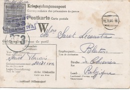 Kriegsgefangenenpost Prisonnier De Guerre 1944 Stalag IV A Hohnstein (Sächs.Schweiz)+ 2 Censure - Guerre 40-45 (Lettres & Documents)