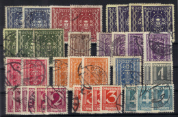 1921-24 . Osterreich  - Used -068 - Sammlungen