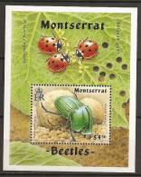 Montserrat 1994 N° BF 63 ** Faune, Insecte, Scarabé, Coccinelles, Pucerons, Phaneus Mexicanus - Montserrat