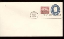 FDC ENVELOPE - SCOTT U540 + STAMP 1032 MOUNT VERNON - CHICAGO MAY 28 1960 - 1941-60