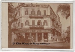 EGYPTE - LE CAIRE - GRAND CAFE CHICHA - CHEMISERIE AU LION - BERLITZ SCHOOL - CARTE PHOTO - Le Caire