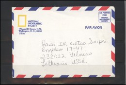 USA 177 Cover Air Mail Postal History National Geographic Society - Postal History