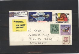 USA 180 Cover Brief Air Mail Postal History Space Exploration Energy Development - Poststempel