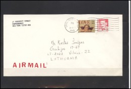 USA 188 Cover Brief Air Mail Postal History Personalities - Marcophilie