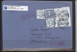 USA 199 Cover Brief Air Mail Postal History Personalities - Marcophilie