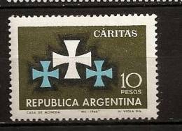 Argentine Argentina 1966 N° 762 ** Association, Bienfaisance, Croix, Charité - Unused Stamps