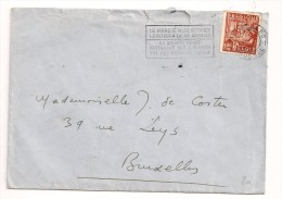 BRIEF LETTRE COB 762 Isolé / Alleen BRUXELLES-BRUSSEL 1 - 1948 Export