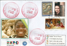 LE BENIN. UNIVERSAL EXPO MILANO 2015, Letter Fron The Pavilion Of BENIN (Cotonou), With The Official Stamp EXPO - 2015 – Mailand (Italien)