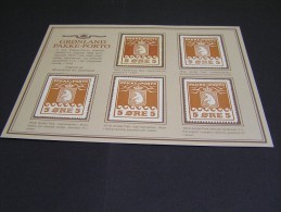 GRQNLAND Parcel Stamps Reprints; - Colis Postaux