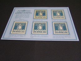 GRQNLAND Parcel Stamps Reprints; - Pacchi Postali