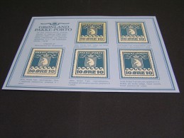 GRQNLAND Parcel Stamps Reprints; - Paketmarken