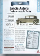 Fiche Lancia Astura (1932) - Un Siècle D'Automobiles (Edit. Hachette) - Autos