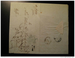 Baja To Apathin 1856 Prephilately Letter Hungary - ...-1867 Prephilately