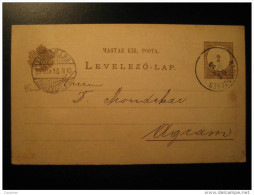 MAGY-SZEBEN Magy Szeben 1897 To Agram Zagreb Croatia Yugoslavia Postal Stationery Card HUNGARY - Brieven En Documenten