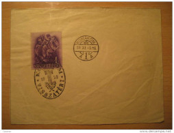 Komarom 1938 Stamp On Fragment Frontal Cover HUNGARY - Lettres & Documents