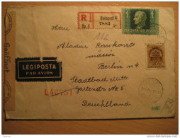 HUNGARY Budapest To Berlin Germany Geoffnet OKW Wehrmacht G Militar Censored Censure Militaire Cancel Cover Hongrie - Covers & Documents