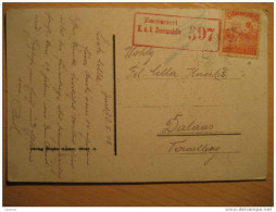 HUNGARY To Dalaas Toronlleng 1920 Zensuriert 397 Militar Censored Censure Militaire Cancel Wien Karlskirche Card Hongrie - Storia Postale