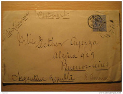 INGLATERRA GRAN BRETAÑA UK GB 1904 Walley? To Buenos Aires Argentina 21/2p Azul Blue Stamp Sello Sobre Cover - Brieven En Documenten