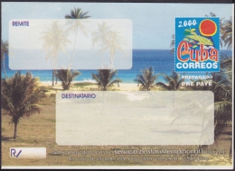 2000-EP-127 CUBA 2000. Ed.9. SOBRE CARTA. POSTAL STATIONERY. VARADERO BEACH. NORMAL SIZE. - Briefe U. Dokumente