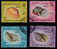 A5551 SOUTH GEORGIA 1988, Sea Shells,  Fine Used - South Georgia