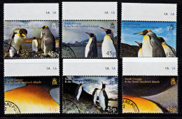 C5046 SOUTH GEORGIA 2005, SG 411-6 King Penguins,  Fine Used - South Georgia
