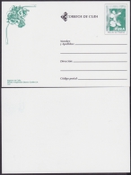 2003-EP-16 CUBA 2003. Ed.75. MOTHER DAY. TARJETA No.22. POSTAL STATIONERY ERROR DE IMPRESION SIN VISTA FRONTAL. UNUSED. - Brieven En Documenten