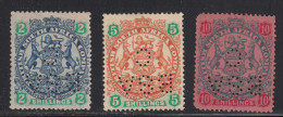 Rhodesia BSAC 1898-1897 Mint No Gum, Deed Use, Sc# SG 47,49-50 - Otros & Sin Clasificación