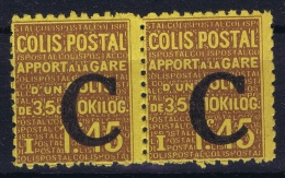 France: Colis Postale Yv Nr 108 MNH/**/postfrisch/neuf Paire - Ongebruikt