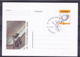 SLOVENIA 2007 - Postal Card Stationery  26. Idria Lace Festival Commemorative Postmark - Slovenia