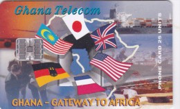 Ghana, GHA-C-15 / 01.00, Gateway To Africa, Flags, 2 Scans.   Please Read - Ghana