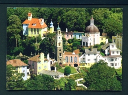 WALES  -  Portmeirion  Aerial View  Used Postcard - Merionethshire
