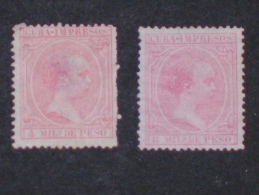 CUBA     1894     SCOTT# P-23,24 - Usados