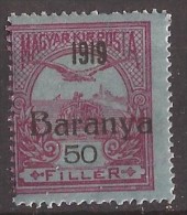 1919  12-14   BARANYA  UNGARN SERBIA JUGOSLAVIJA OVERPRINT  INTERESSANT  - TYP II NEVER HINGED - Baranya