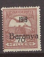 1919  12-14   BARANYA  UNGARN SERBIA JUGOSLAVIJA OVERPRINT  INTERESSANT  - TYP II NEVER HINGED - Baranya