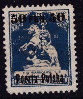 POLAND 1918  Warsaw Ovpt Fi 5 B1 Mint Hinged - Unused Stamps