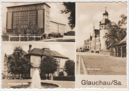 Glauchau - S/w Mehrbildkarte 2 - Glauchau
