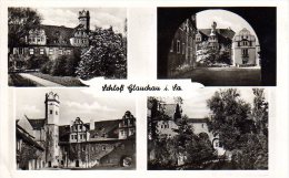 Glauchau - S/w Mehrbildkarte 4  Schloß - Glauchau