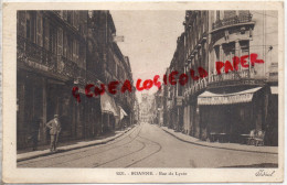 42 - ROANNE - RUE DU LYCEE - CAFE DE L' UNION BIERE DE STRASBOURG - CAFE HELVETIQUE -1946 - Roanne