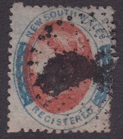 New South Wales 1863 Registered SG 127  Used - Gebraucht