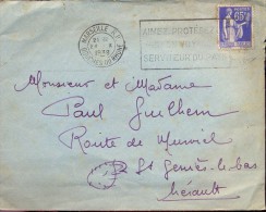 Omslag Enveloppe Marseille 1938 - Standard- Und TSC-Briefe (vor 1995)