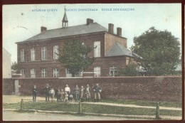 Cpa Aulnois Quevy   école  1907 - Quevy