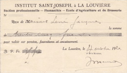 1920 - Institut Saint-Joseph - LA LOUVIERE - 1900 – 1949