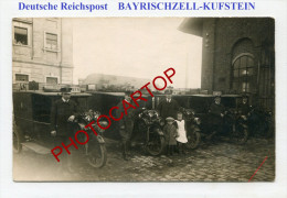 BAYERISCHZELL-Reichpost-DREIRAD-AUTO-Briefträger-AUTOMOBILE-Dt POST-Facteurs-Voiture Tricycle-CARTE PHOTO Allemande- - Miesbach