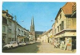 57 - SARRALBE - Rue Clémenceau Et Cathédrale (commerces, Automobiles Citroen...) - Sarralbe