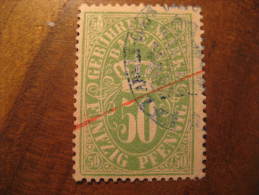 BAYERN 50 Pf Gebuhren Marke Revenue Fiscal Tax Postage Due Official GERMANY - Autres & Non Classés